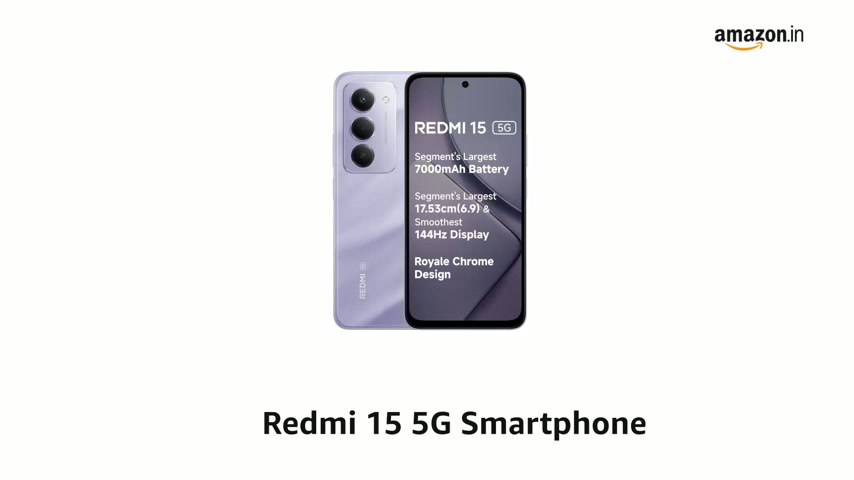 Redmi 15 5G Sandy Purple 6GB + 128GB | Segment's Largest 7000mAhA